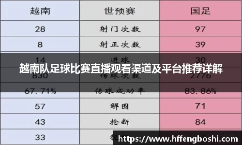 越南队足球比赛直播观看渠道及平台推荐详解